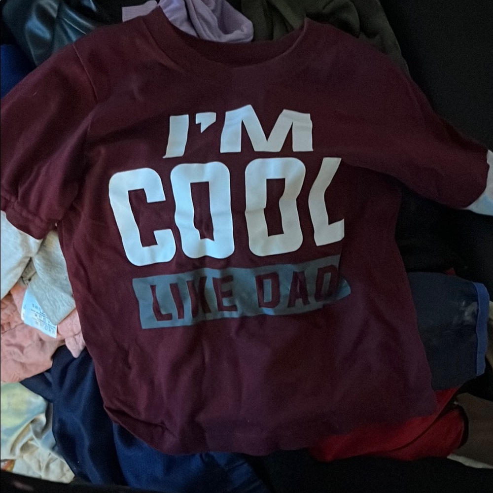 Garanimals Maroon 'I'm Cool Like Dad' Long Sleeve Tee